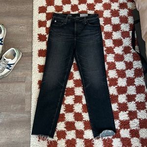 AG Jeans The Isabelle High Rise Straight Crop Jeans